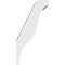 Ekena Millwork 5 1/2-in. W x 8-in. D x 16-in. H Funston Architectural Grade PVC Knee Brace BRCP055X08X16FST - alternate 2